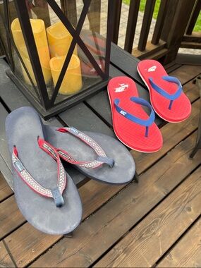 Nike and LLBEAN Flip Flops bundle